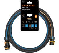 Fiskars Garden Hose Connector Set Two Couplings Tap Adapter Universal Fit
