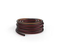 Fiskars garden hose M-L, Solid, water hose for irrigation systems, 19 mm (3/4"), length: 25 m, universal connection, UV-protected, frost-protected, torsion-resistant, red, 1076062