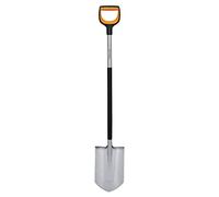 Fiskars gardener's spade for hard, stony soils, pointed, length: 120 cm, reinforced boron steel blade, black/orange, Xact, 1066729