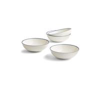 Fiskars Gordon Ramsay Maze Denim Line Set of 4 Cereal Bowls 18cm - White Fiskars White