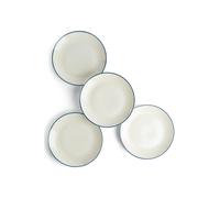 Fiskars Gordon Ramsay Maze Denim Line Set of 4 Dinner Plates 28cm - White Fiskars White