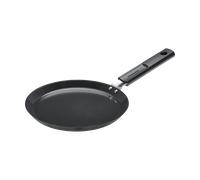 Fiskars omelette pan, hard face, diameter 22 cm, suitable for all hobs, non-stick coating, scratch-resistant, aluminium/plastic, black, 1075522
