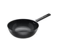 Fiskars wok pan, Hard Face, diameter 28 cm, capacity: 4.5 litres, suitable for all hobs, non-stick coating, scratch-resistant, aluminium/plastic, black, 1075523