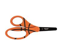 Fiskars Kids Scissors, Basketball, For 6+ Years old, Length: 13 cm, For Right- and Left-handed People, Stainless Steel Blade/Plastic Handles, Orange, 1023912