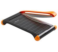 Fiskars Lever Paper Cutter, A5 Portrait Format, A4 Landscape Format, Self-Sharpening Blade, with Finger Guard, Bypass, Recycled Materials, 1077982