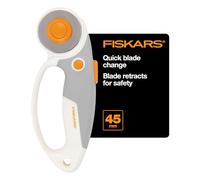 Fiskars Loop Rotary Cutter, Titanium 45mm Blade, Ideal for Cutting Multiple Layers, for Fabric, Felt, Vinyl and Crafts, Softgrip Handle