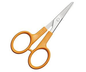 Fiskars Manicure Scissors Round Tip, Total Length: 10 cm, Steel/Synthetic Material, Classic, 1003028