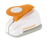 Fiskars Medium Lever Punch, Circle, Plastic, White/Orange