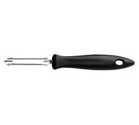 Fiskars Mobile Peeler, Total Length: 18 cm, Essential, Stainless Steel/PP Plastic, Black, 1065586