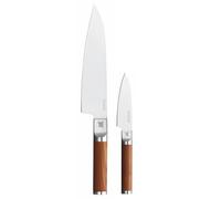 Fiskars Norden chef's knife + vegetable knife set 2 pieces Stainless steel-birch