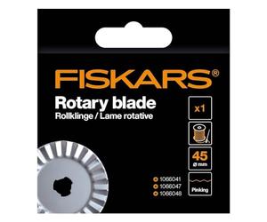 Fiskars Original replacement blade, titanium roller blade for zigzag cuts, in lade holder, Ø 45 mm, steel with titanium coating, 1066045