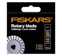 Fiskars Original replacement blade, titanium roller blade for zigzag cuts, in lade holder, Ø 45 mm, steel with titanium coating, 1066045