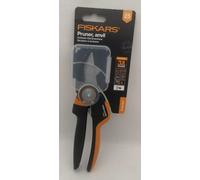 Fiskars Anvil Gardening Shears, X-Series PowerGear, P941, with Rolling Handle, For Dry Twigs and Branches, Non-Stick Coated, Stainless Steel Blades,