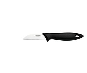 Fiskars paring knife with stainless steel blade, Essential, plastic/stainless steel, blade length: 7 cm, black/silver, 1065580