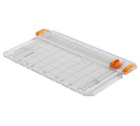 Fiskars Portable Paper Cutter, SureCut, A5 Portrait, A4 Landscape, with Cutting line Guide, White/Orange, 1077798
