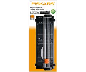 Fiskars Portable SureCut A5 Paper Card Trimmer Cutter Titanium Recycled -NEW