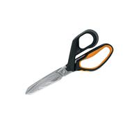 Fiskars PowerArc Heavy-Duty Scissors, Up to 30% More Power, Length 21cm, Durable Stainless Steel Blade/Plastic Handles, Black/Orange, 1027204