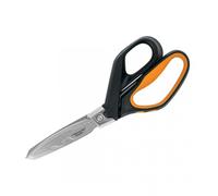 Fiskars PowerArc Heavy-Duty Scissors, Up to 30% More Power, Length 26cm, Durable Stainless Steel Blade/Plastic Handles, Black/Orange, 1027205