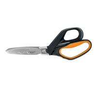 Fiskars PowerArc Heavy-Duty Scissors, Up to 30% More Power, Length 26cm, Durable Stainless Steel Blade/Plastic Handles, Black/Orange, 1027205
