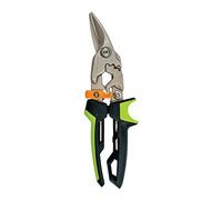 Fiskars PowerGear Aviation Snips (Right Cut) | Heavy-Duty Forged Steel Metal Shears, Industrial Grade Tool for Building and Construction, Cut Sheet Metal & Vinyl