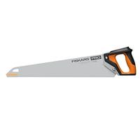 Fiskars Pro Handsaw for Wood, Laminate and PVC, Saw Blade Length: 55 cm, 9 TPI, Black/Orange, PowerTooth, 1062917