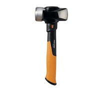 Fiskars Pro IsoCore 4 lb Club Hammer (14") - Drilling Hammer with Wedged Demolition and Driving Face, Shock-Absorbing Grip - Construction and Home Improvement Tools