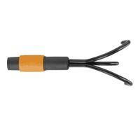 Fiskars QuikFit Grubber Hoe 3 Tines Garden Carbon Steel 9cm Wide, Without Handle