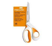 Fiskars RazorEdge Fabric Scissors - 8" Heavy Duty Fabric Shears with SoftGrip Ergonomic Handle, Premier Grade Stainless Steel Blades
