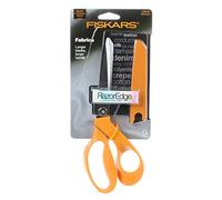 Fiskars RazorEdge Fabric Scissors - 9" Heavy Duty Fabric Shears with Ergonomic Handle - Orange