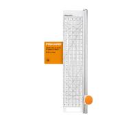 Fiskars Rotary Ruler Combo-6"X24" | 45mm Spring-Action Premium Steel Rotary Blade, Cut Multiple Layers of Fabric, Ergonomic Handle, Built-In Measuring Grid