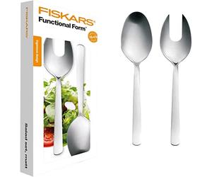 Fiskars Salad Set, 2 pieces, Steel, Silver/Matt, Functional Form, 1002960