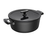 Fiskars - Hard Face Casserole With Lid With Lid 5 L - Black