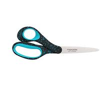 Fiskars 1067869 Scissors for Ages 15-18 Years Left Handed Total Length 20 cm Stainless Steel/Plastic Black/Turquoise Speckles