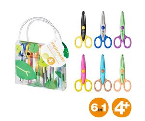 Fiskars Scissors: Kidzors: Set of 6 Quilting Sewing Craft Children Bag Animals