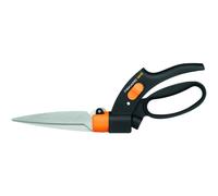 Fiskars Servo-System Grass Shears GS42, Anti-jam Servo-System mechanism, Length: 34.4 cm, Steel blades/Plastic handles, Black/Orange, GS42, 1000589