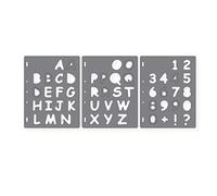 Fiskars Shape TemPlate Letters #3 Uppercase & Numbers (x3), Template for creating letters and numbers, 1003833