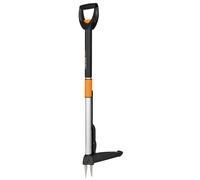 Fiskars SmartFit Weed Puller Telescopic, Length: 1 - 1.19 m, Stainless Steel Handle/Plastic Handle, Black/Orange, 1020125