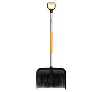Fiskars Sneeuwruimer voor grote hoeveelheden sneeuw, X-serie, lengte: 153,5 cm, aluminium/polymeer, zwart/oranje/grijs, 1057178