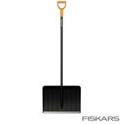 FISKARS Snow Slush Shovel Pusher Spade Plough Robust Aluminium Plastic 154x51cm