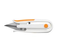 Fiskars Softgrip Thread Snips - for right- and left-handers, 12.7 cm, stainless steel blades, white