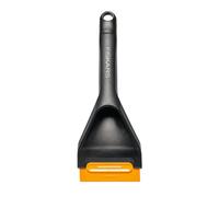 Fiskars Solid Car Ice Scraper with Hard and Soft Edge, 26 cm, with Replaceable Scraper, 1078497