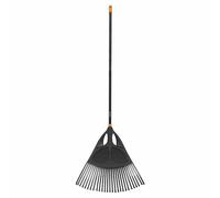 Fiskars Solid Leaf Rake XL 65Cm 27 Tines, Lightweight Aluminum Handle