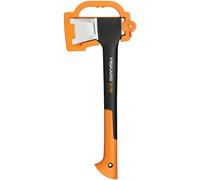 Fiskars Splitting Axe S X11, 1.1 kg, Incl. Storage and Carrying Case, Length: 44 cm, Non-stick Coating, Steel Blade/Fibreglass Handle, Black/Orange,