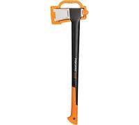 Fiskars Splitting Axe XL X25, 2.5 kg, incl. storage and carrying case, Length: 77 cm, Non-stick high Steel blade covering/fibreglass handle, Black/Or