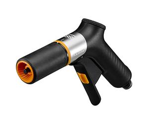 Fiskars Spray Gun, FiberComp, 2 Functions, continuously Adjustable Flow, on/Off Lock, Removable Water Filter, FiberComp/Metal, Universal Size, Black/Orange, 1067193