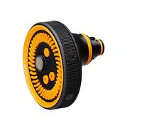 Fiskars spray gun head for multi-showers, 5 functions, infinitely variable flow rate, universal size, black/orange, 1059238