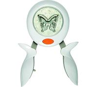 Fiskars Squeeze Punch L - Butterfly, 3.8 cm, For Left- and Right-handed use, Steel/Plastic, White/Orange, L, 1016269