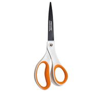 Fiskars Titanium Non-Stick Universal Purpose, Length: 21 cm, Titanium Coating/Stainless Steel Blade/Plastic Handles, White/Orange, 1004721