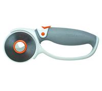 Fiskars Titanium Rotary Cutter, Ø 60 mm, For Right- and Left-handed Users, Orange/White/Grey, 1004753