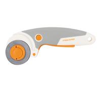 Fiskars titanium rotary cutter, rotary blade with trigger, right and left-handed, blade diameter: 45 mm, orange/white/grey, 1066041